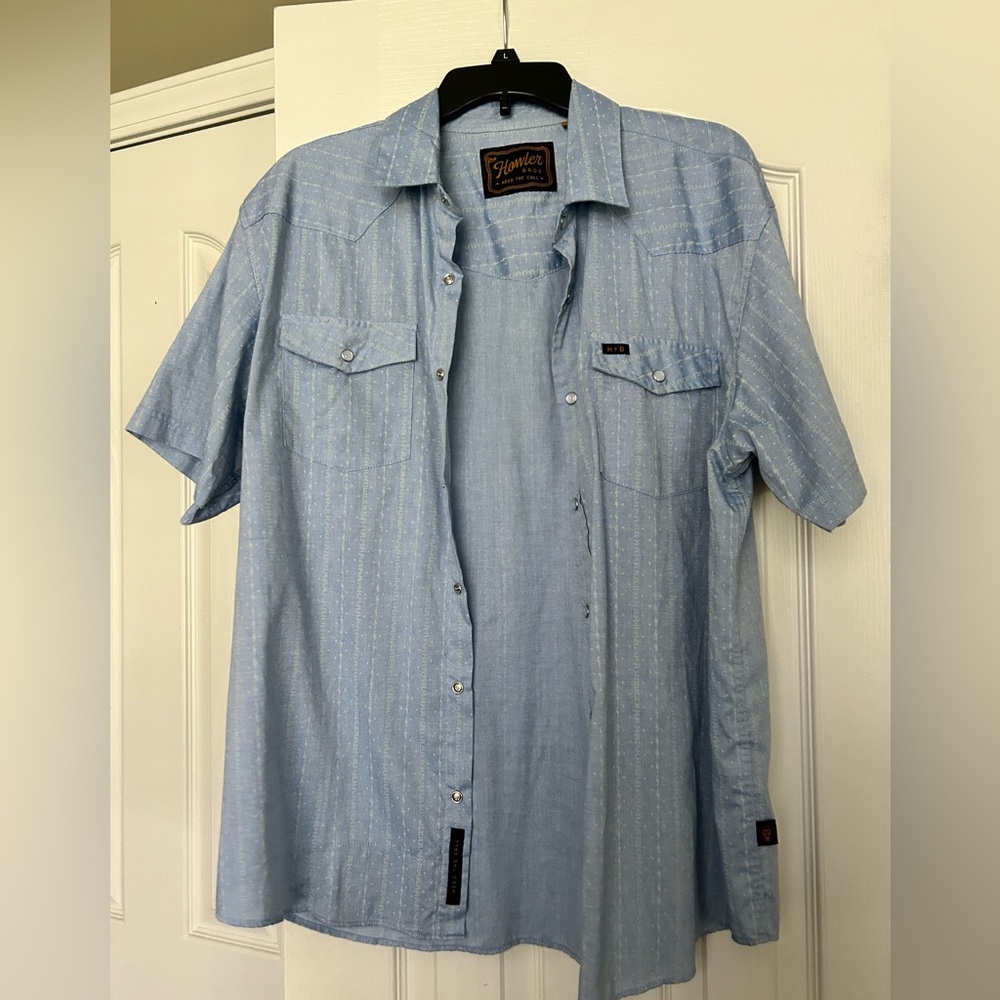 Howler Brothers Blue Men's Shirt